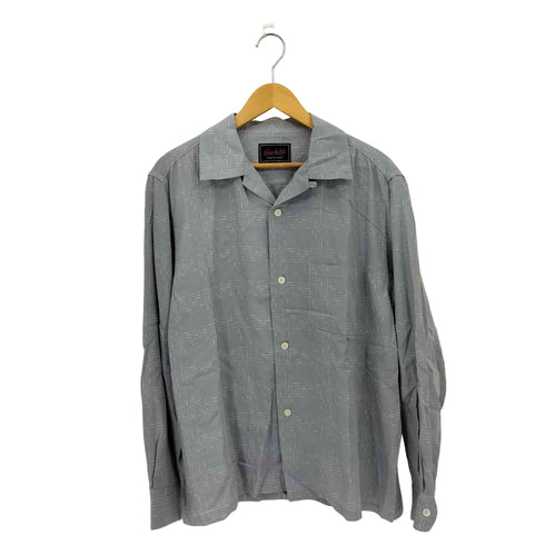 ギャングスタビル GANGSTERVILLE THUG-L/S CHECK SHIRTS サグ チェック レーヨン 開襟シャツ メンズ JPN:XL